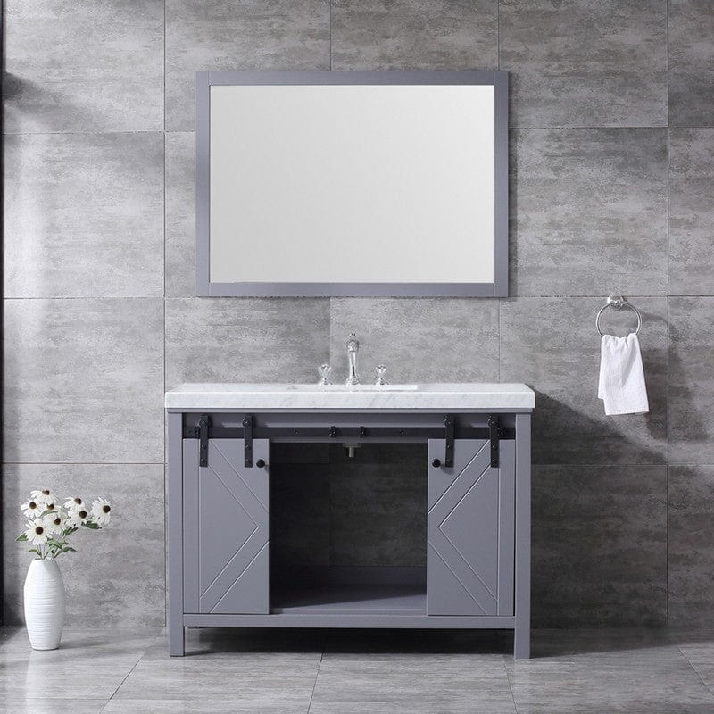 Marsyas Transitional Dark Grey 48" Single Vanity Set | LM342248SBBSM44F