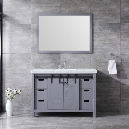 Marsyas Transitional Dark Grey 48" Single Vanity Set | LM342248SBBSM44F