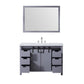 Marsyas Transitional Dark Grey 48" Single Vanity Set | LM342248SBBSM44F