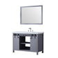 Marsyas Transitional Dark Grey 48" Single Vanity Set | LM342248SBBSM44F