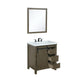 Marsyas Transitional Rustic Brown 30" Single Vanity Set | LM342230SKCSM28F