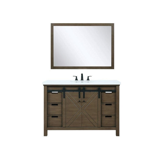 Marsyas Transitional Rustic Brown 48" Single Vanity Set | LM342248SKCSM44F