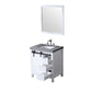 Marsyas Transitional White 30" Single Sink Vanity Set | LM342230SAASM28F