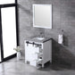 Marsyas Transitional White 30" Single Sink Vanity Set | LM342230SAASM28F