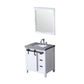 Marsyas Transitional White 30" Single Sink Vanity Set | LM342230SAASM28F