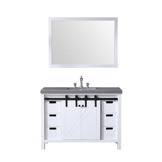 Marsyas Transitional White 48" Single Vanity Set | LM342248SAASM44F