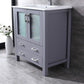 Volez Transitional Dark Grey 30" Single Vanity Set | LV341830SBESM28F