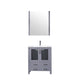 Volez Transitional Dark Grey 30" Single Vanity Set | LV341830SBESM28F