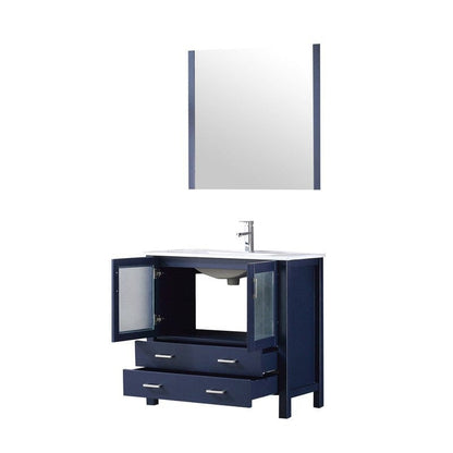 Volez Transitional Navy Blue 36" Single Vanity Set | LV341836SEESM34F