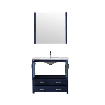 Volez Transitional Navy Blue 36" Single Vanity Set | LV341836SEESM34F