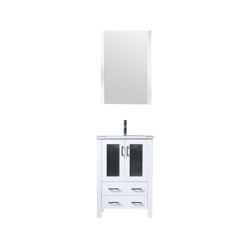 Volez Transitional White 24" Single Vanity Set | LV341824SAESM22F