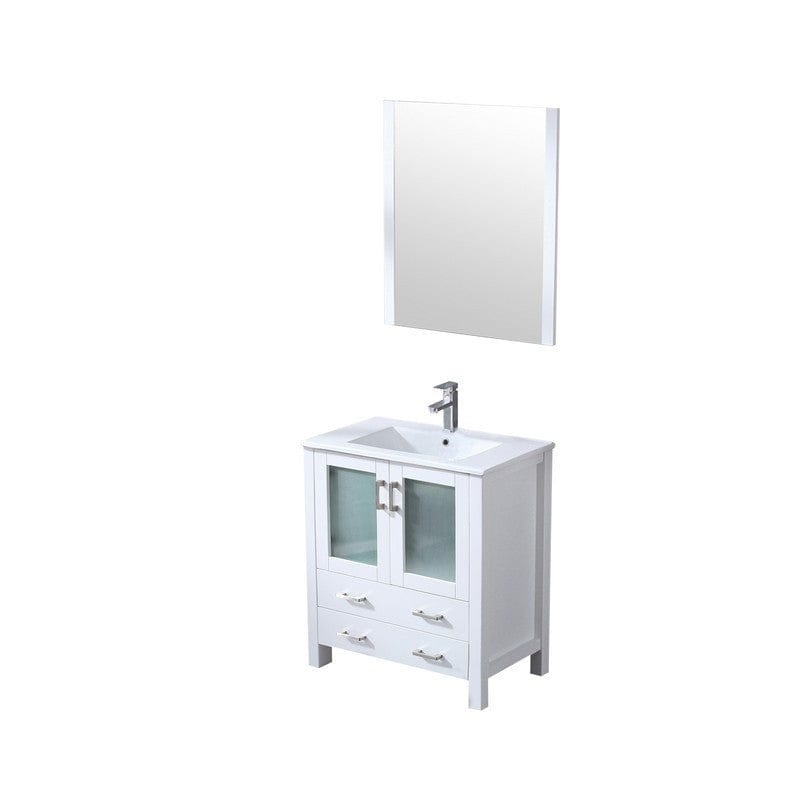 Volez Transitional White 30" Single Vanity Set | LV341830SAESM28F