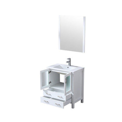 Volez Transitional White 30" Single Vanity Set | LV341830SAESM28F