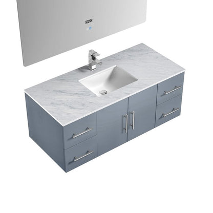 Geneva Transitional Dark Grey 48" Single Vanity Set | LG192248DBDSLM48F