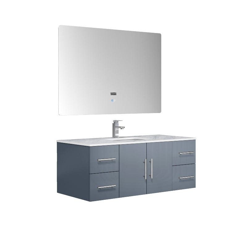 Geneva Transitional Dark Grey 48" Single Vanity Set | LG192248DBDSLM48F