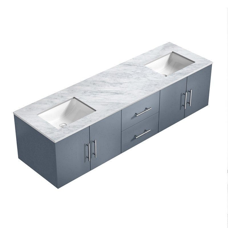 Geneva Transitional Dark Grey 72" Double Vanity | LG192272DBDS000