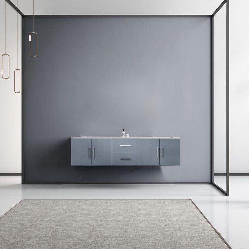 Geneva Transitional Dark Grey 72" Double Vanity | LG192272DBDS000