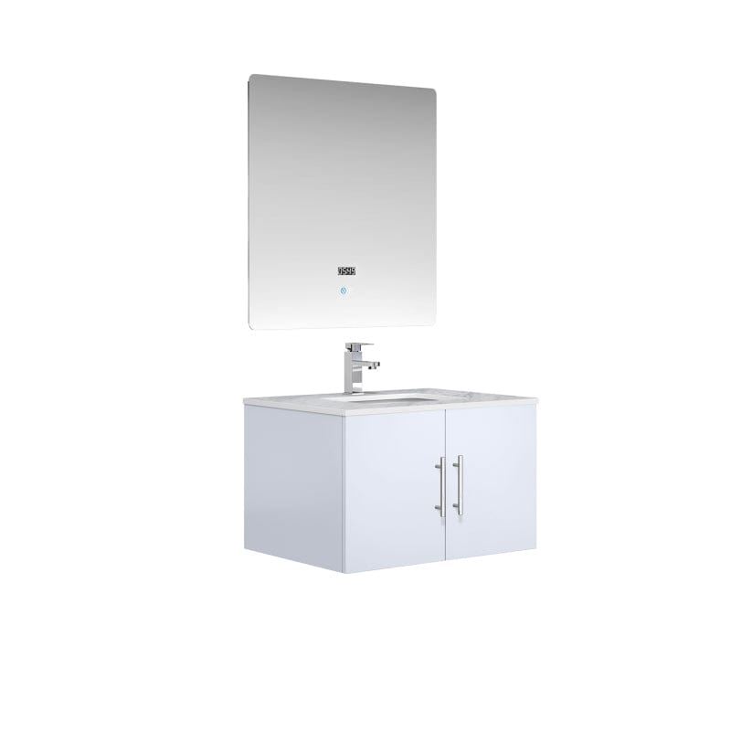 Geneva Transitional Glossy White 30" Single Vanity Set | LG192230DMDSLM30F