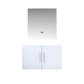 Geneva Transitional Glossy White 30" Vanity with 30" Led Mirror, no Top | LG192230DM00LM30