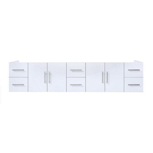 Geneva Transitional Glossy White 84" Vanity Cabinet Only | LG192284DM00000