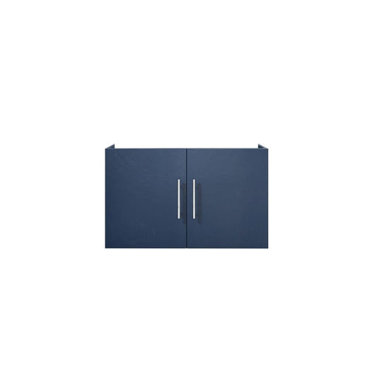 Lexora Vanity Base Cabinets Geneva Transitional Navy Blue 30" Vanity Cabinet Only | LG192230DE00000