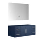 Geneva Transitional Navy Blue 48" Vanity with 48" Led Mirror, no Top | LG192248DE00LM48