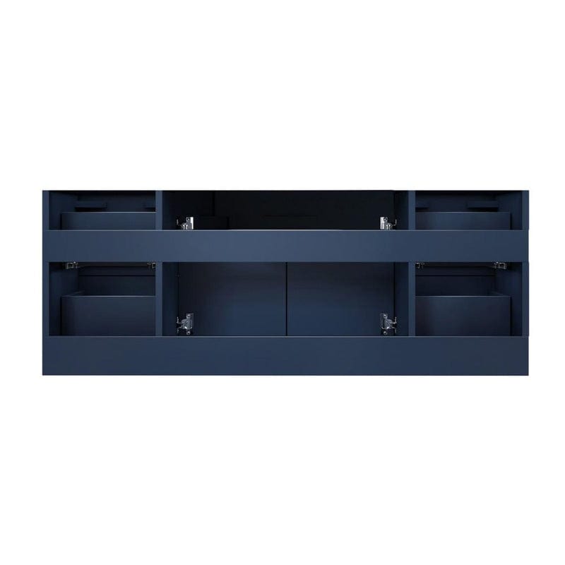 Geneva Transitional Navy Blue 48" Vanity with 48" Led Mirror, no Top | LG192248DE00LM48