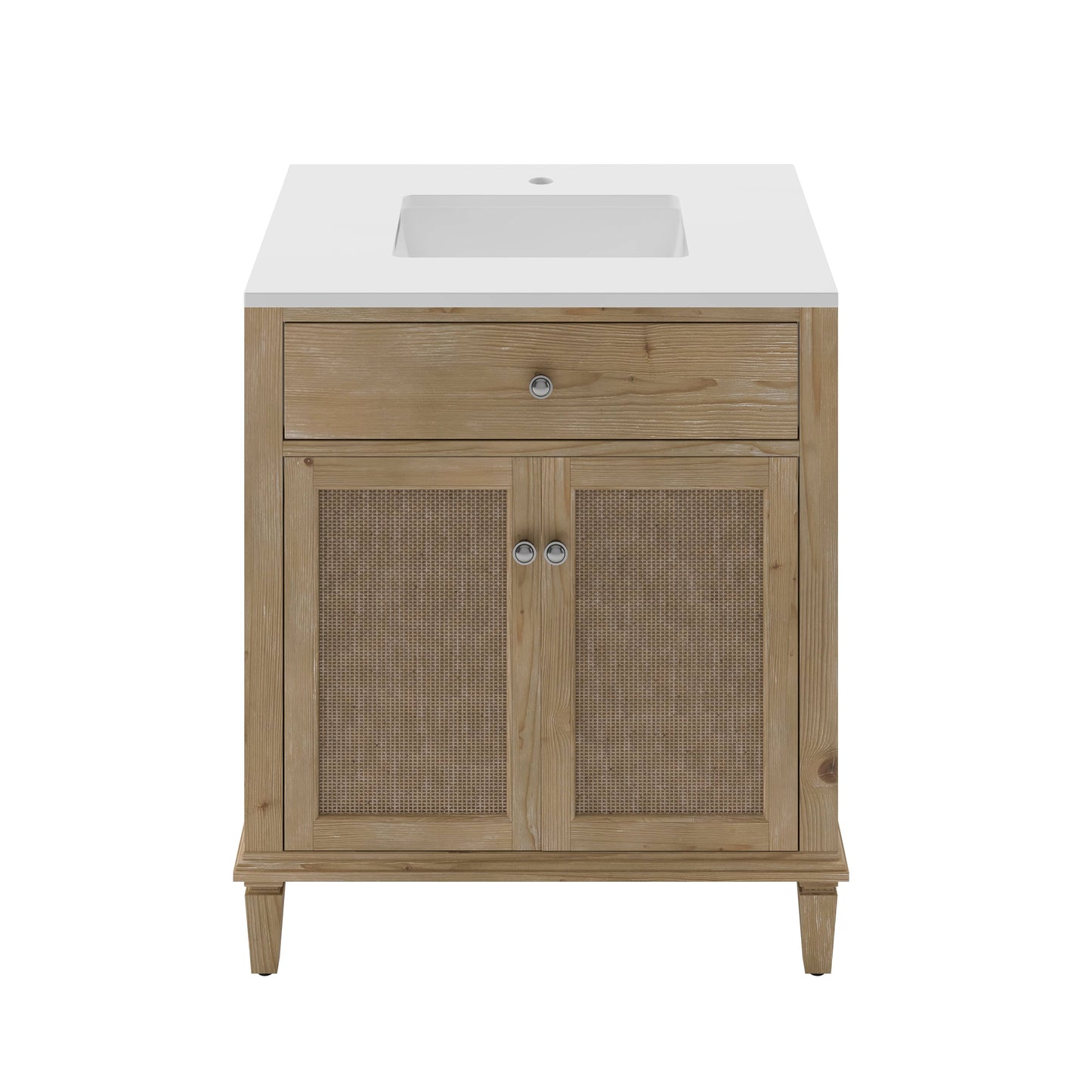 Fresca Cora 30" Freestanding Bathroom Cabinet with Top & Sink in Sunlit Fir