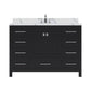 Virtu USA Caroline Avenue 48" Single Bath Vanity in Espresso with Calacatta Quartz Top and Square Sink | GS-50048-CCSQ-ES-NM