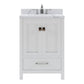 Virtu USA Caroline Avenue 24" Single Bath Vanity in White with Calacatta Quartz Top and Round Sink | GS-50024-CCRO-WH-NM