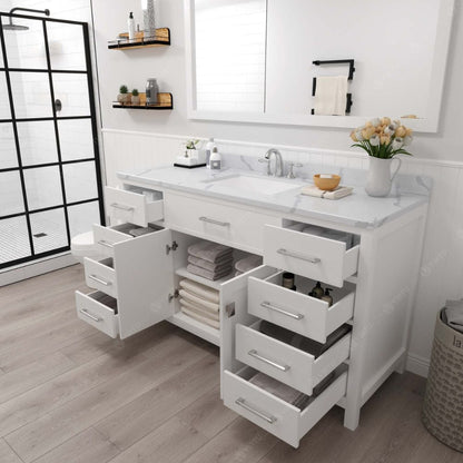 Each Caroline vanity is handcrafted with a 2" solid wood birch frame built to last a lifetime.