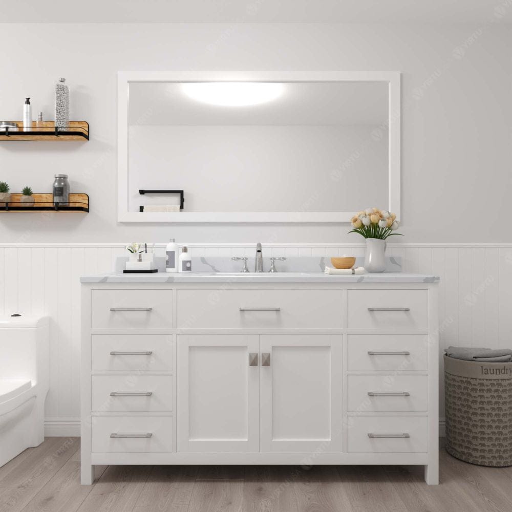 Our flagship Caroline vanity collection emanates an understated elegance that brings beauty and grace to just about any living space.