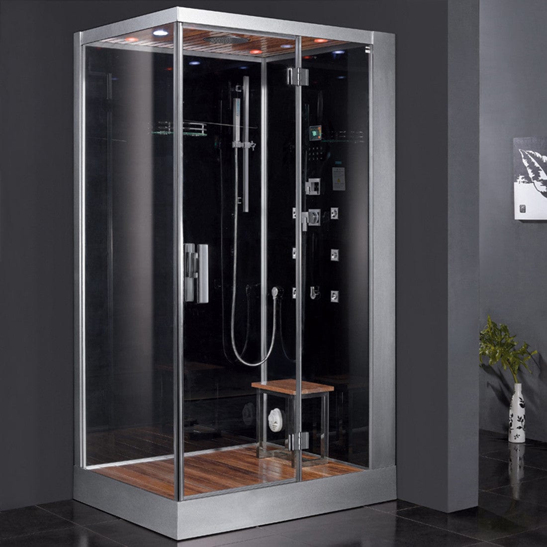 Ariel Platinum DZ959F8-BLK-R Steam Shower