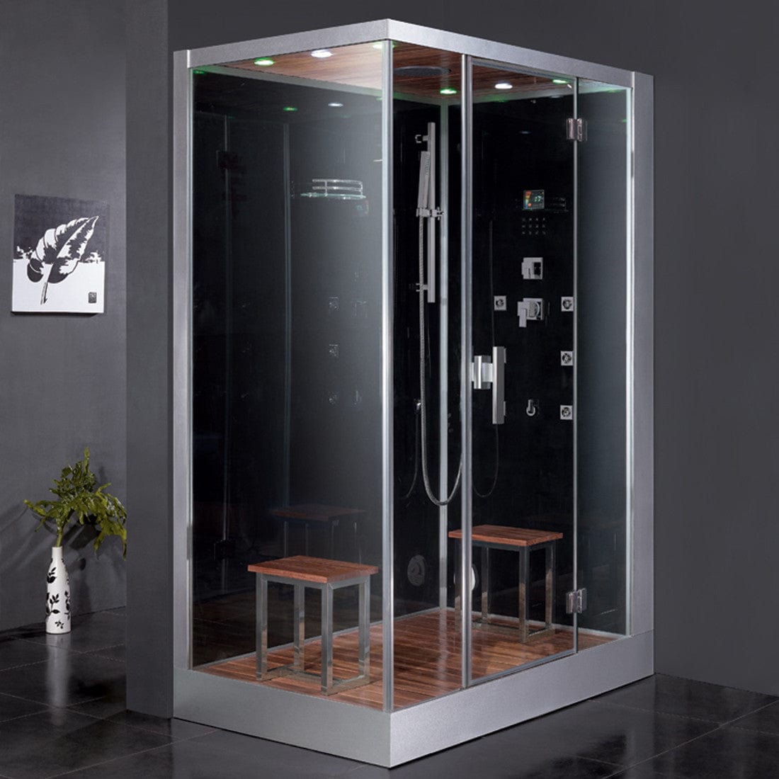 Ariel Platinum DZ961F8-BLK-R Steam Shower