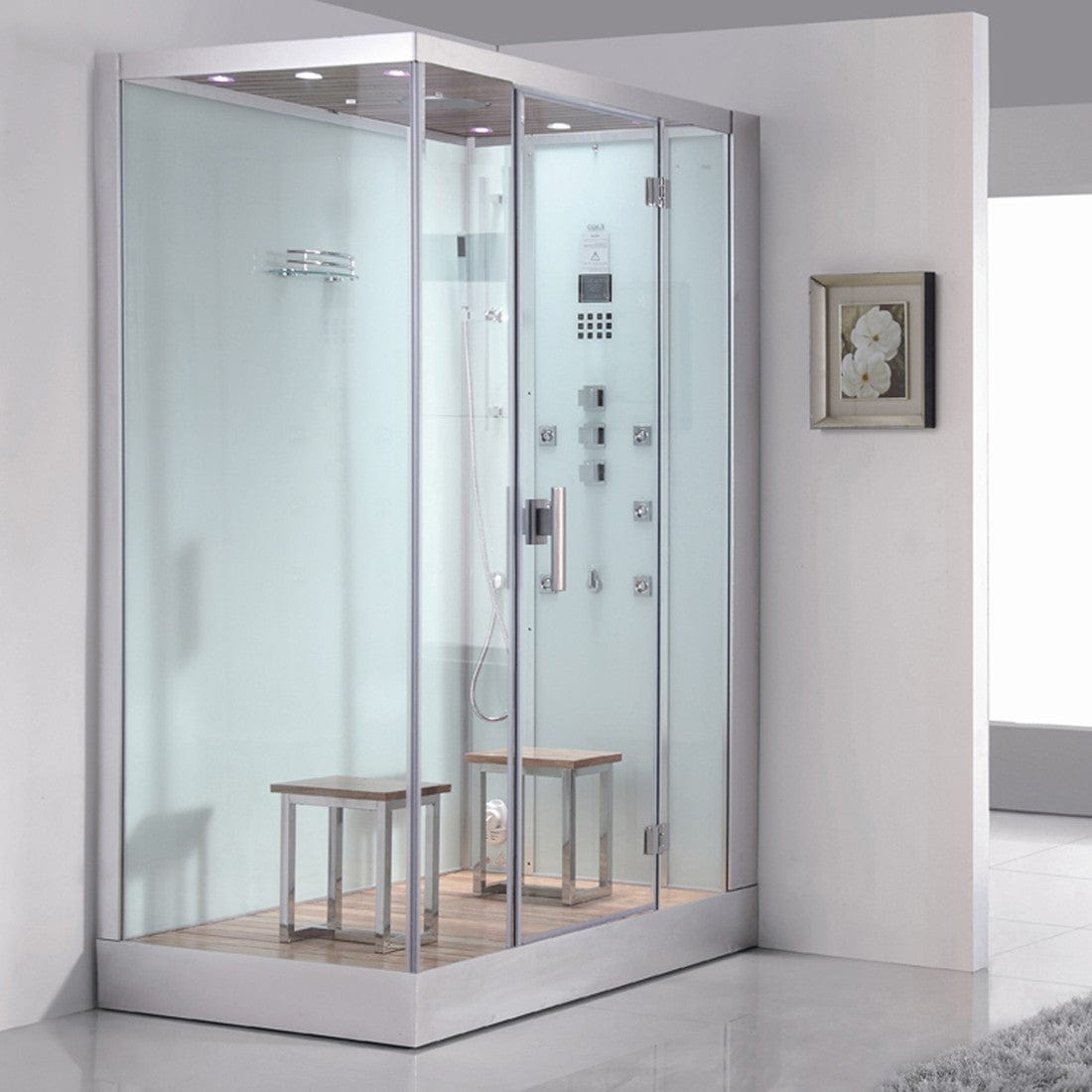 Ariel Platinum DZ961F8-W-R Steam Shower