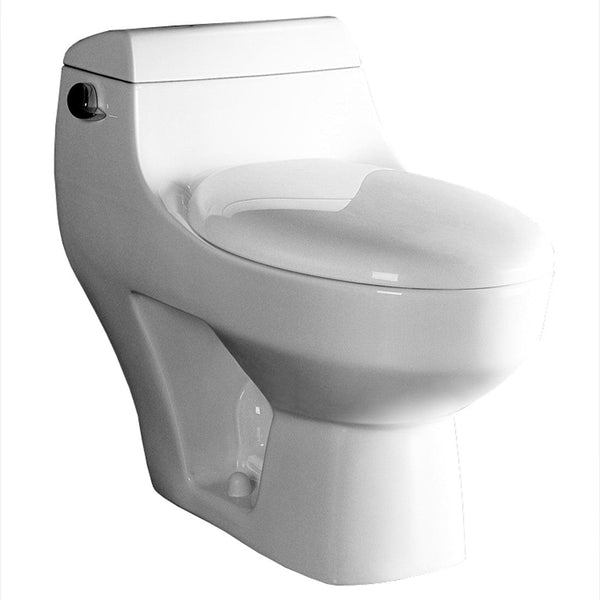 The Athena toilet from Ariel Bath is a cutting-edge one-piece design complete with a powerful flushing system. This beautiful, modern toilet will add a contemporary element to your bathroom remodel. The Athena consumes 1.6 gpf and comes with a soft close, non-slamming seat.
