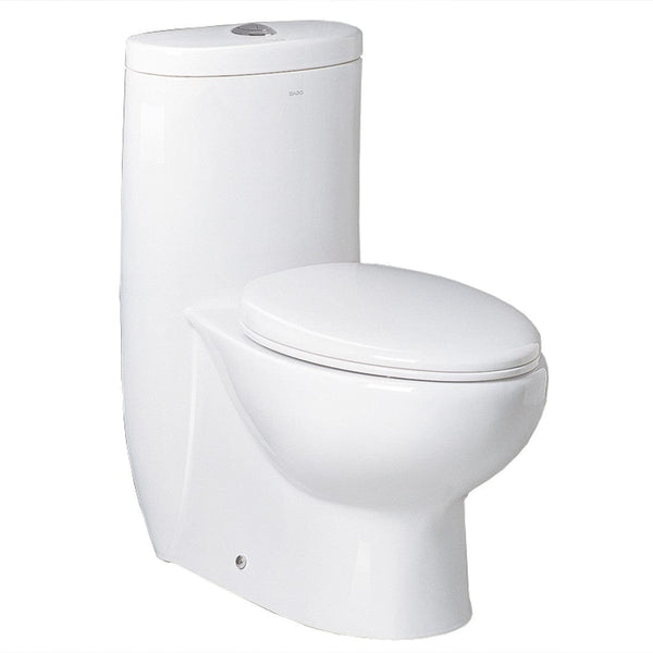 The Hermes from Ariel Bath is a contemporary toilet design with a greener lifestyle in mind. This one-piece toilet has a dual flush system for conserving water. It also adds a contemporary, European look to your bathroom remodel.