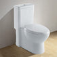 This white toilet from Ariel Bath is a one-piece, seamless design for the modern, home bathroom. This toilet has an eco-friendly, dual flush system for water conservation and for saving on water consumption in the home. The 1037 has an elongated bowl, 12 in. trap and includes a toilet seat.