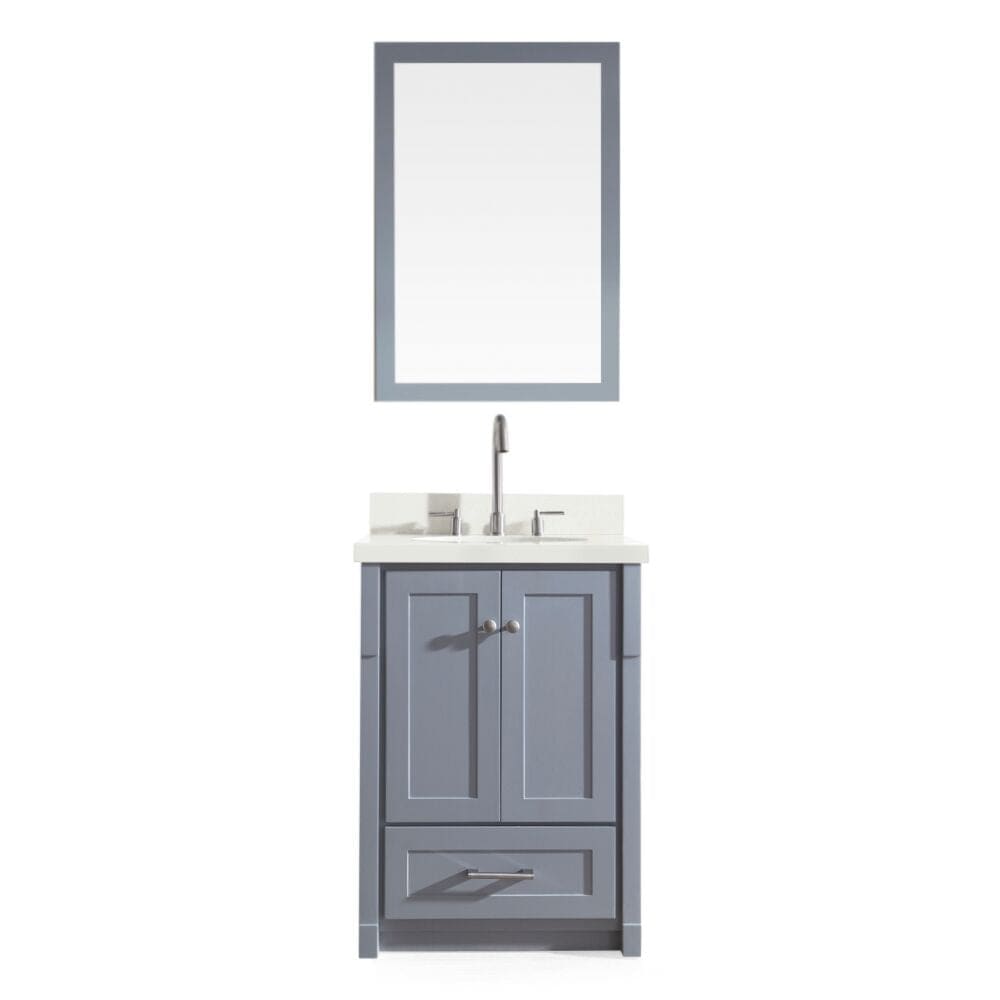 Ariel Adams 25" Single Sink Vanity Set in Grey