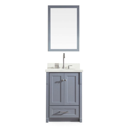 Ariel Adams 25" Single Sink Vanity Set in Grey