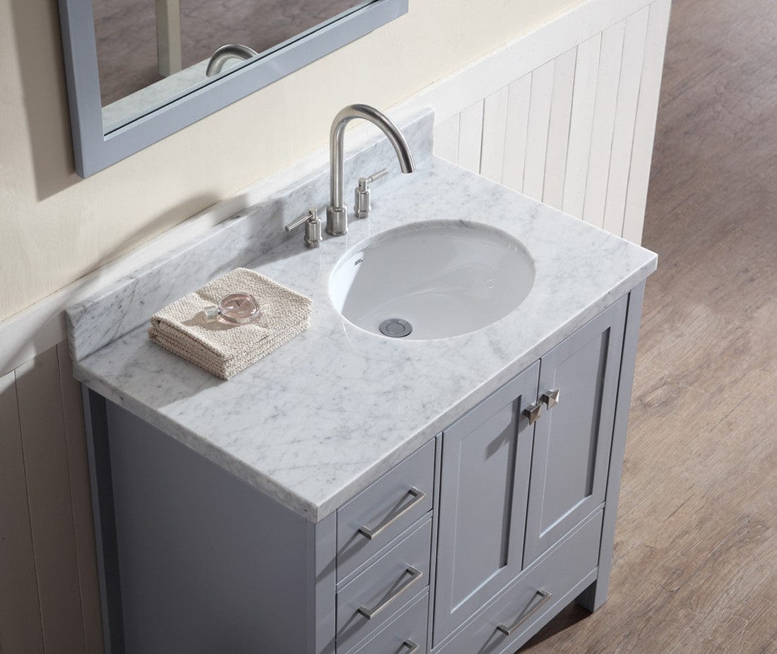 Oval Sink Vanity