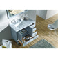 Ariel Cambridge  43" Modern Grey Left Offset Single Rectangle Sink Vanity