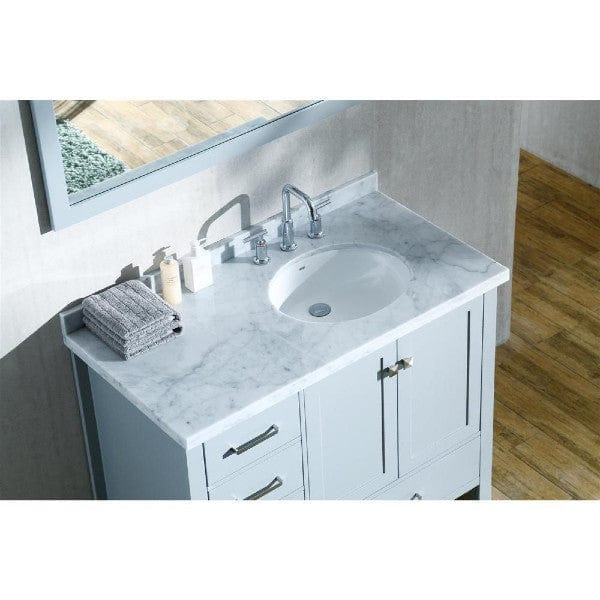 Oval Sink Vanity