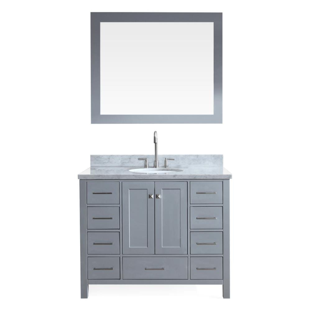 ARIEL Cambridge 43" Single Sink Vanity Set in Grey
