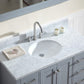 Ariel Cambridge 43 Single Sink Vanity Set in Grey