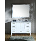 Ariel Cambridge  55" Modern White Single Rectangle Sink Vanity