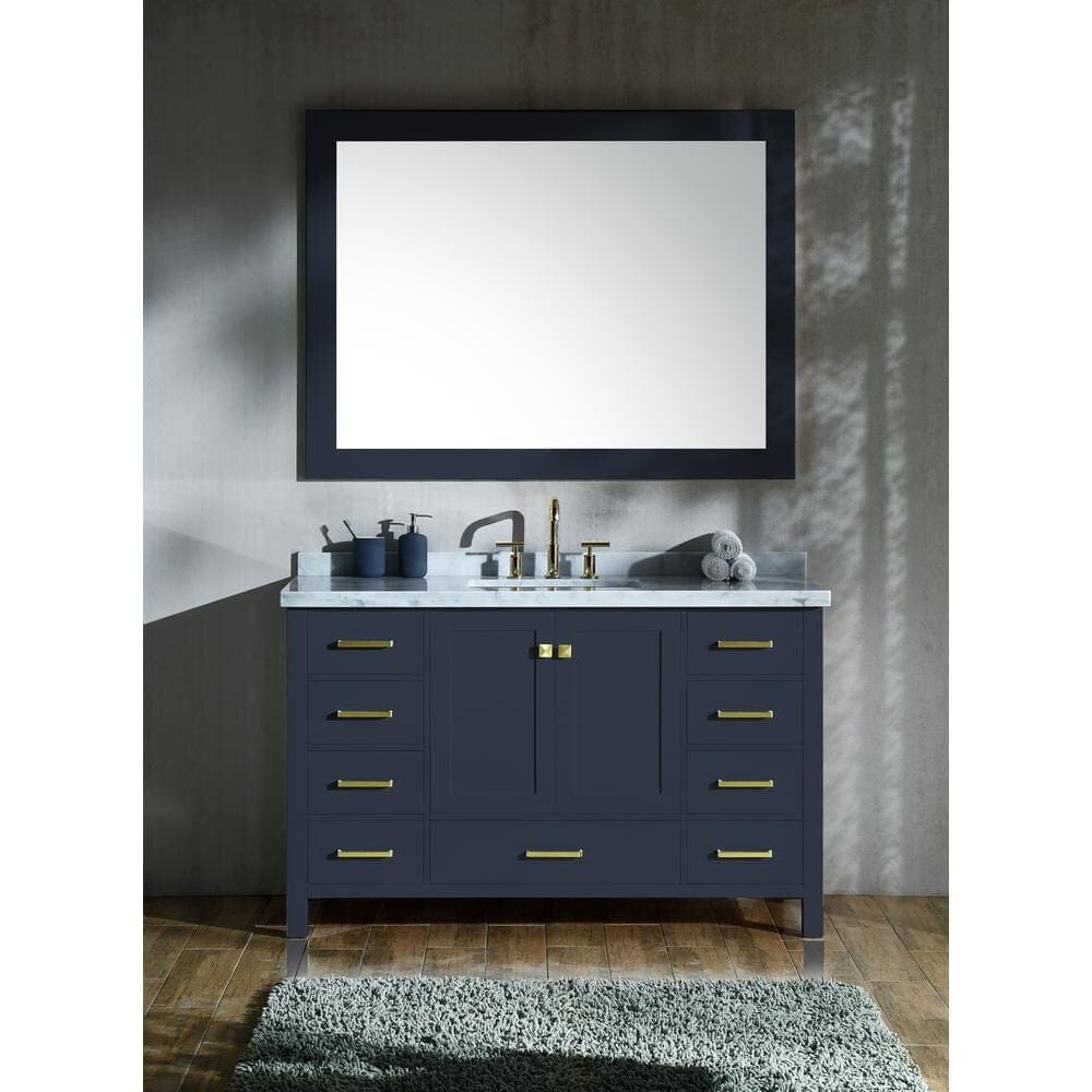 Ariel Cambridge 55 Single Sink Vanity Set In Midnight Blue