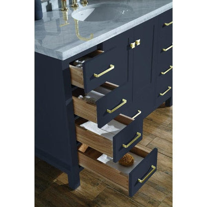 Ariel Cambridge  61" Modern Midnight Blue Single Oval Sink Vanity Set