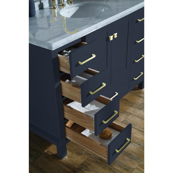 Ariel Cambridge  61" Modern Midnight Blue Single Oval Sink Vanity Set