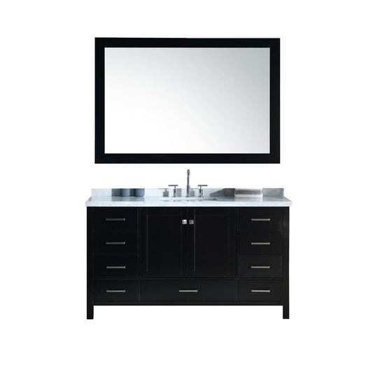 61" Single Sink Vanity Set In Espresso